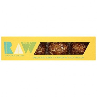Raw Health Organic Raw Lemon & Chia Seed Balls 3 Pack 60g